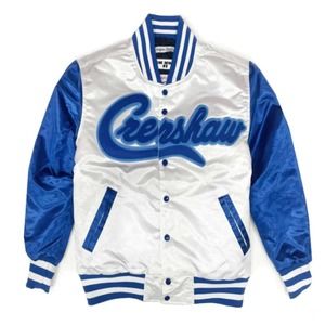 Kobe Bryant #8 Men's Headgear Classics X Nipsey Hussle Crenshaw Satin Jacket